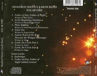 Manfred Mann's Earth Band - Solar Fire (1973) {1998, With Bonus Tracks, Remastered}