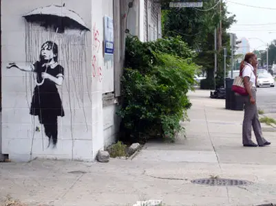 Banksy - Banging Your Head Against a Brick Wall