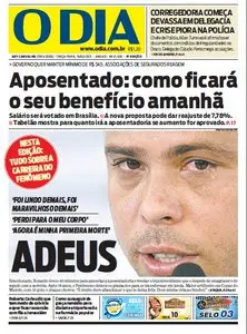 Jornal O Dia em PDF, Terça, 15 de Fevereiro de 2011