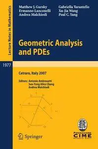 Geometric Analysis and PDEs (Repost)