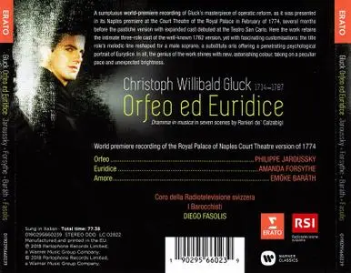 Diego Fasolis, I Barocchisti, Coro della Radiotelevisione svizzera - Gluck: Orfeo ed Euridice (2018)