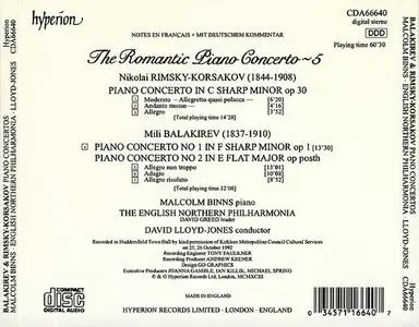 Malcolm Binns, David Lloyd-Jones - The Romantic Piano Concerto Vol. 5: Rimsky-Korsakov & Balakirev: Piano Concertos (1993)