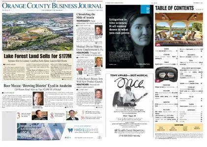 Orange County Business Journal – September 11, 2017