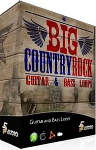 P5 Audio Big Country Rock Guitar & Bass Loops [ACiD WAV REX AiFF]