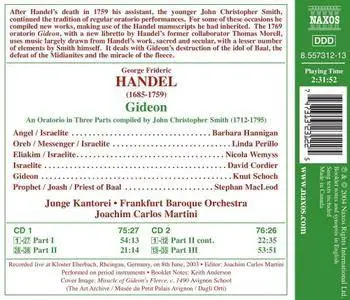 Frankfurt Baroque Orchestra, Joachim Carlos Martini - Handel: Gideon (2004)