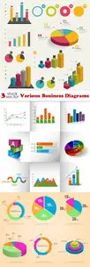 Vectors - Various Business Diagrams