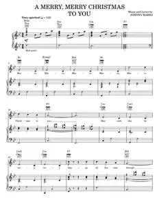 A Merry, Merry Christmas To You - Johnny Marks, Marty Panzer (Piano-Vocal-Guitar)