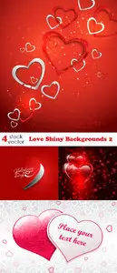 Vectors - Love Shiny Backgrounds 2