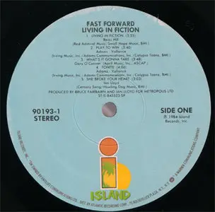 Fast Forward - Living In Fiction (Island 90193-1) (US 1984) (Vinyl 24-96 & 16-44.1)