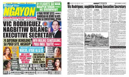 Pilipino Star Ngayon – Septiyembre 18, 2022