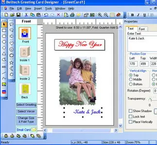 Belltech Greeting Card Designer v5.4.0 Portable