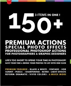 GraphicRiver - 150+ Premium Actions Bundle