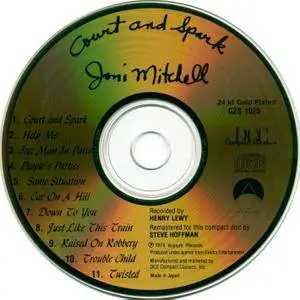 Joni Mitchell - Court And Spark (1974) Remastered by Steve Hoffman, DCC 24 Karat Gold Disc, 1992