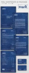 GraphicRiver Full Corporate ID Package - old BLUEPRINT