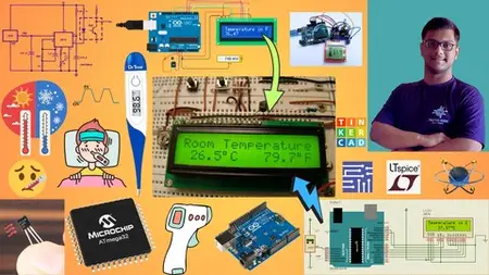 Biomedical Project: Digital Thermometer With Atmega32 & Lm35