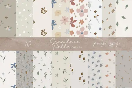 EE - Abstract Floral Seamless Pattern Delicate Flowers N9XCDVS