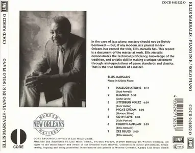 Ellis Marsalis - Piano In E/Solo Piano (1991) CD Rip
