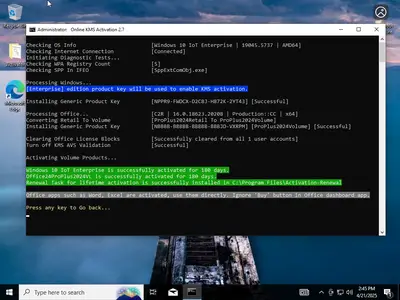 Windows 10 22H2 build 19045.5737 AIO 16in1 With Office 2024 Pro Plus Multilingual Preactivated April 2025