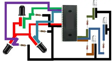 Detecting Fire Using Pic16F877A Using Ir Led. Tutorials.