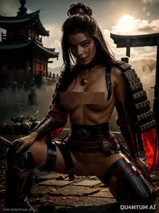 AI Anya Taylor-Joy - Samurai Warrior Ninja Japanese (AI Generated)