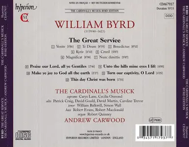 Andrew Carwood, The Cardinall's Musick - William Byrd: The Great Service (2012)