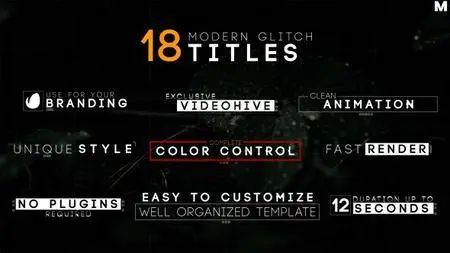 Modern Glitch Titles - Project for After Effects (VideoHive)