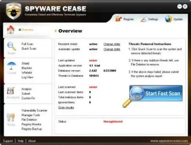 Spyware Cease v5.0.2 Win2k/XP/Vista