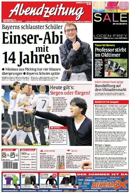 Abendzeitung München vom 23. Juni 2010