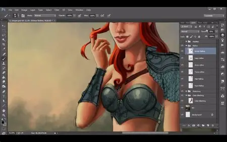Kurt Jones - Illustrating a Fantasy Pinup in Photoshop