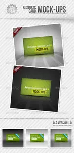 GraphicRiver Reflection Business Card Mockup