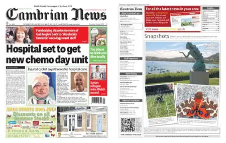 Cambrian News Aberystwyth – 01 August 2019