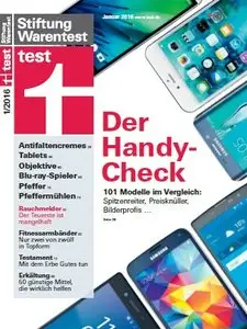 Stiftung Warentest Test Magazin Januar No 01 2016