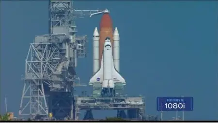 Space Shuttle Orbits Earth