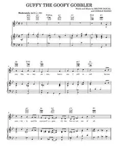 Guffy The Goofy Gobbler - Oakley Haldeman & Gene Autry (Piano-Vocal-Guitar)