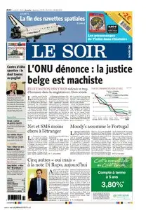 LE SOIR 07 JUILLET 2011