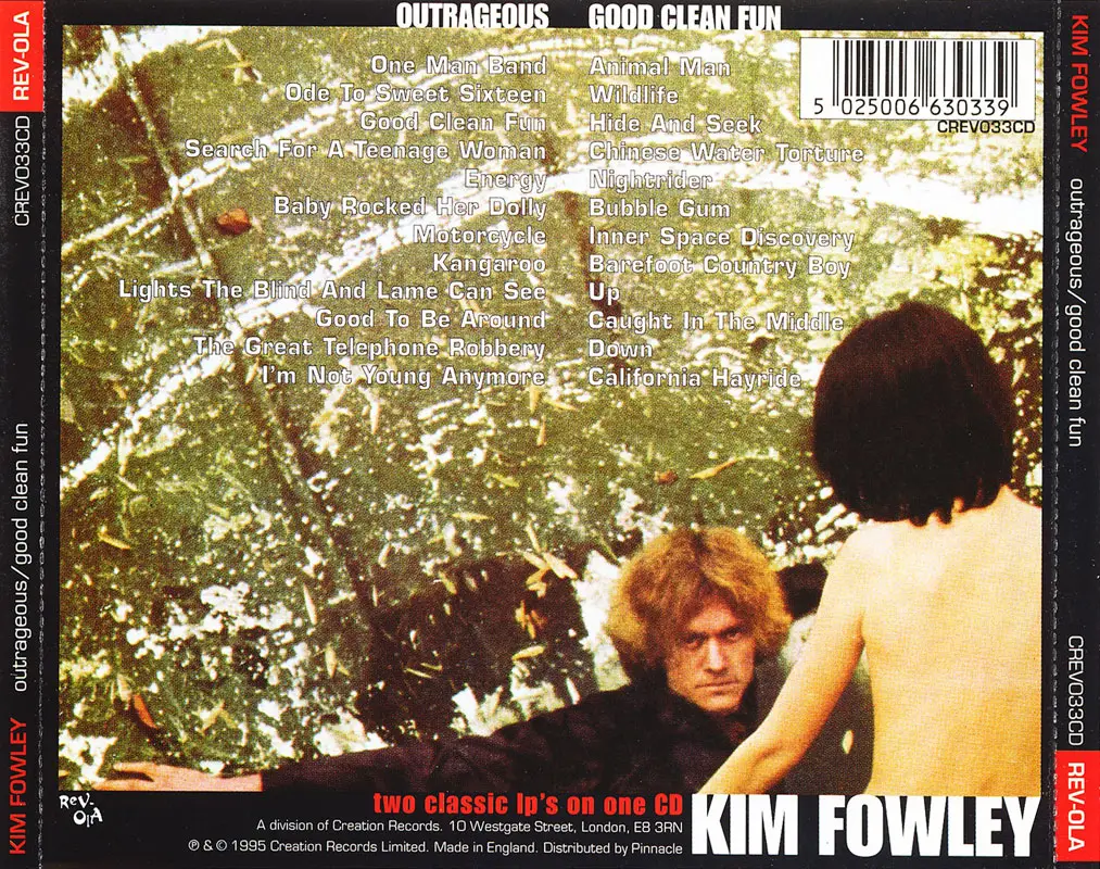Kim Fowley Outrageous `68 And Good Clean Fun `69 1995 Avaxhome