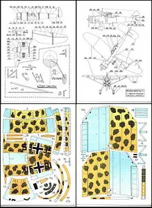 ModelCard 019 Hencshel Hs-126 [Paper model]