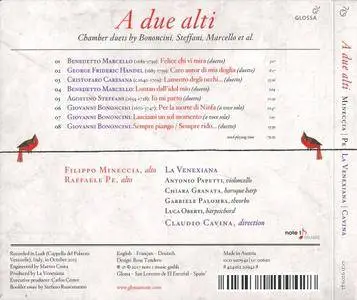 La Venexiana, Claudio Cavina - A due alti: Chamber Duets by Bononcini, Steffani, Marcello et al. (2017)