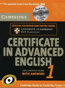 Cambridge Certificate in Advanced English 1 for updated exam Self-study Pack