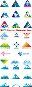Vectors - Abstract Mountains Logo