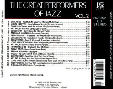 VA – The Great Performers Of Jazz - Volumes 1, 2 & 3 (Comp. 1989) (3-CD)