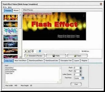 Portable Flash Effect Maker Pro v.3.3571 (560 templates)