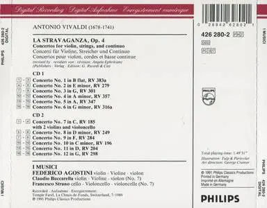 Antonio Vivaldi - La Stravaganza - I Musici, Federico Agostini (1991) {2CD Philips 426 280 -2}
