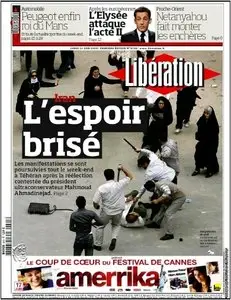 Libération. Lundi 15 Juin 2009