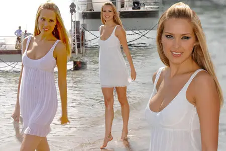 Petra Nemcova - Supermodels 2008 Calendar Photoshoot in Cannes