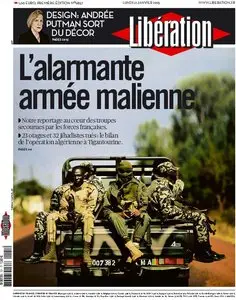 Libération du Lundi 21 Janvier 2013