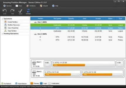 Amazing Partition Manager 5.1.1.8 Professional / Server / Unlimited / Technician