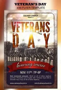 GraphicRiver Veterans Day Church Flyer