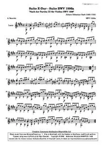 Suite E-Dur - BWV 1006a - 6. Bourrée