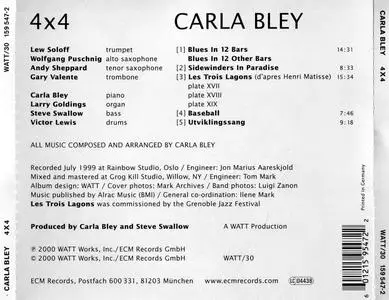 Carla Bley - 4x4 (2000) {ECM Records WATT/30}